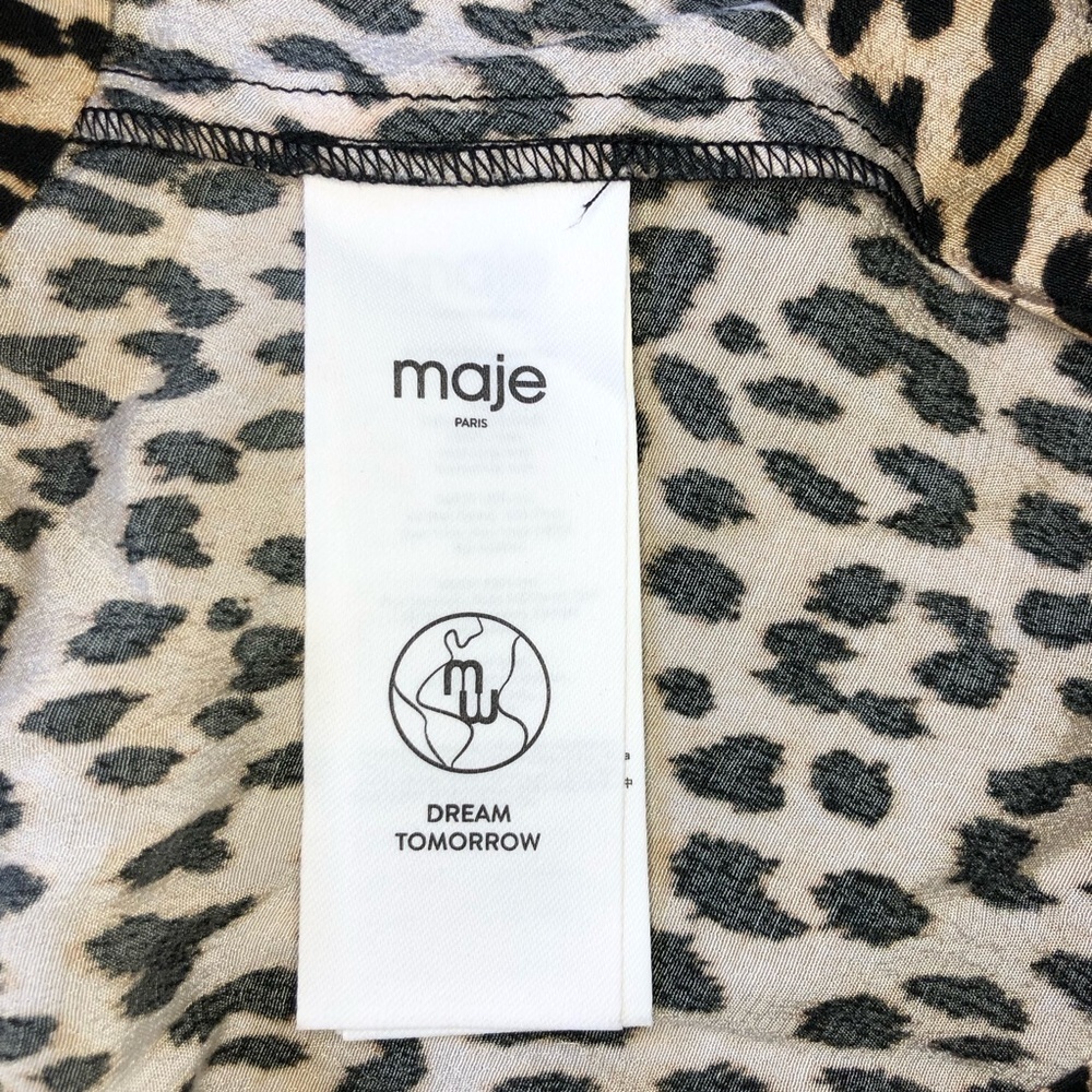 Maje Ricata Ruffled Leopard-Print Dress - Picture 11 of 15